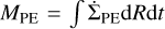 ${M_{{\rm{PE}}}} = \int {{{\dot \Sigma }_{{\rm{PE}}}}} {\rm{d}}R{\rm{d}}t$