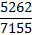 ${{5262} \over {7155}}$