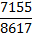 ${{7155} \over {8617}}$