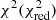 $ \chi^{2}({\chi^2_{\textrm{red}}}) $