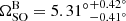 $ \Omega_{\mathrm{SO}}^{\mathrm{B}} = {5.31^\circ}^{+0.42^\circ}_{-0.41^\circ} $