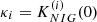 $ \kappa_i=K_{NIG}^{(i)}(0) $
