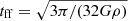 $ t_{\mathrm{ff}} = \sqrt{3\pi/(32G\rho)} $