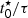 $ \mathit{t}_{\mathsf{0}}^{\mathsf{\star}}/\mathsf{\tau} $
