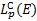 $L_p^{\rm{C}}(E)$