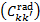 $\left( {C_{k{k^\prime }}^{{\rm{rad}}}} \right)$