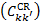 $\left( {C_{k{k^\prime }}^{{\rm{CR}}}} \right)$