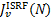$J_v^{{\rm{ISRF}}}(N)$