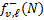$f_{v,\ell }^ - (N)$