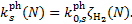 $k_s^{{\rm{ph}}}(N) = k_{0,s}^{{\rm{ph}}}{\zeta _{{{\rm{H}}_2}}}(N).$