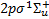 $2p{\sigma ^1}\Sigma _u^ + $