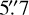 $5.''7$