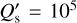 ${Q'_{\rm{p}}} = {10^5}$