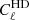 $ C_\ell^{\rm HD} $