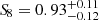 $ {S\!}_8 = 0.93^{+0.11}_{-0.12} $