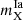 $ m_{\mathrm{X}}^{\mathrm{Ia}} $