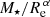 $ M_\star / R_{\mathrm{e}}^{\,\alpha} $