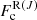 $ F_{\mathrm{c}}^{{\mathrm{R}(J)}} $
