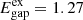 $ E^\mathrm{ex}_\mathrm{gap}=1.27 $