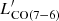 $ L^\prime_{\mathrm{CO(7-6)}} $