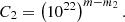 $$ \begin{aligned} C_2=\left( 10^{22} \right)^{m-m_2}. \end{aligned} $$