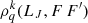 $ \rho^k_q(L_J,F\,F^\prime) $