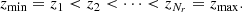 $$ \begin{aligned}z_{\min } = z_1 < z_2 < \cdots < z_{N_r} = z_{\max }.\end{aligned} $$