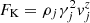 $ F_\mathrm{K} = \rho_j \gamma^2_j v^z_j $