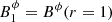 $ B^\phi_1 = B^\phi (r=1) $