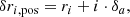 $$ \begin{aligned} \delta r_{i,\mathrm{pos}}=r_i+i\cdot \delta _a, \end{aligned} $$