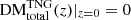 $ \mathrm{DM^{TNG}_{total}}(z)|_{z=0}=0 $