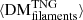 $ \langle\rm{DM^{TNG}_{filaments}}\rangle $