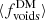 $ \langle f^{\mathrm{DM}}_{\mathrm{voids}}\rangle $