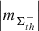 $ \left |m _{\Sigma_{th}^{-}}\right | $