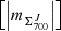 $ \left [ \left |m _{\Sigma_{700}^{J}}\right | \right ] $
