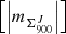 $ \left [ \left |m _{\Sigma_{900}^{J}}\right | \right ] $