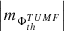 $ \left |m_{\Phi_{th}^{TUMF}}\right | $