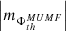 $ \left |m_{\Phi_{th}^{MUMF}}\right | $