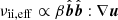 $ \nu_{\mathrm{ii,eff}}\propto \beta \hat{\boldsymbol{b}}\hat{\boldsymbol{b}}:\nabla {\boldsymbol{u}} $