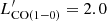 $ L^\prime_{\rm CO(1{-}0)} = 2.0 $