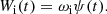 $$ \begin{aligned} W_{\rm i}(t) = \omega _{\rm i} \psi (t). \end{aligned} $$