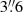 $ 3{{\overset{\prime\prime}{.}}}6 $