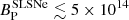 $ B_{\mathrm{P}}^{\mathrm{SLSNe}} \lesssim 5 \times 10^{14} $