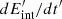 $ dE_{\mathrm{int}}^\prime/dt^\prime $