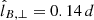 $ \hat{l}_{B,\perp}=0.14\,d $