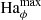 $ \text{ Ha}_{\phi}^{\text{max}} $