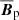 $ \overline{\boldsymbol{B}}_\text{p} $
