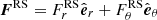 $ \boldsymbol{F}^{\text{RS}} = F_{r}^{\text{RS}}\hat{\boldsymbol{e}}_{r} + F_\theta^{\text{RS}}\hat{\boldsymbol{e}}_\theta $