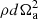 $ \rho d \Omega_{\text{a}}^2 $