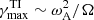 $ \gamma_\text{max}^\text{TI}\sim\omega_\text{A}^2/\Omega $